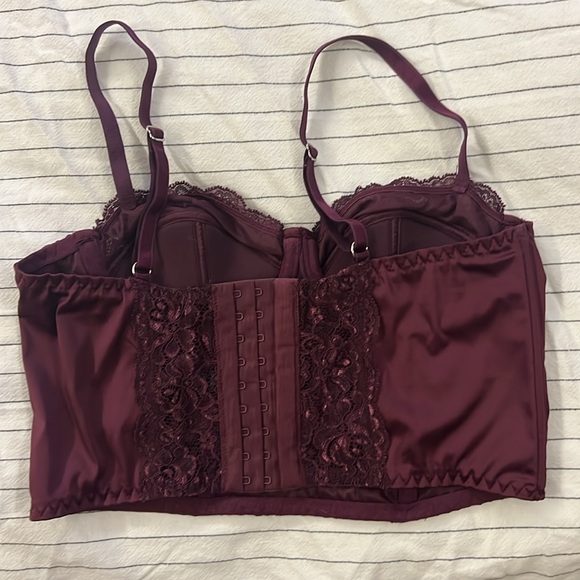 Urban Outfitters plum corset top - Picture 3 of 5